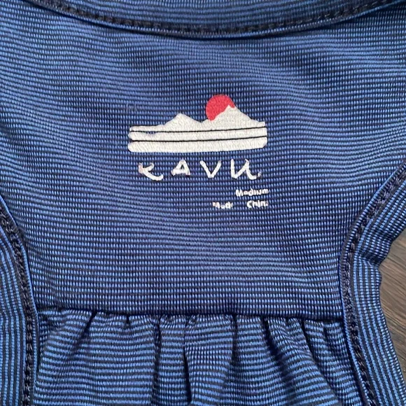 Kavu Navy Blue Athletic Leisure Tank Maxi Dress Built in Bra Size Medium - Picture 8 of 9